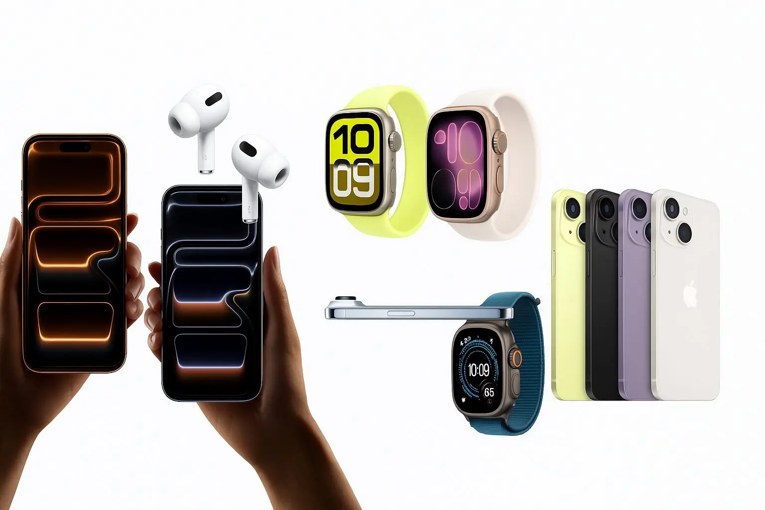 Apple Event 2025 product lineup: iPhone 17 Pro, iPhone 17, iPhone Air, Apple Watch Series 11 / Ultra 3 / SE 3, AirPods Pro 3.